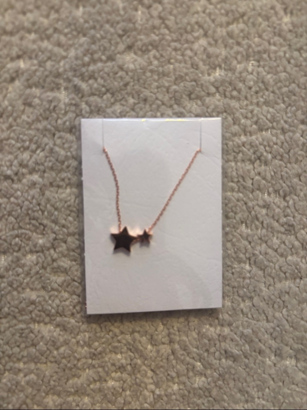 Rose Gold Star Pendant Necklace - Women's Jewelry